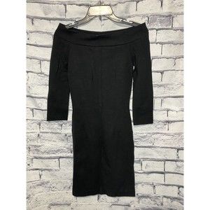 Diane von Furstenberg Black Cold Shoulder Dress Size 0